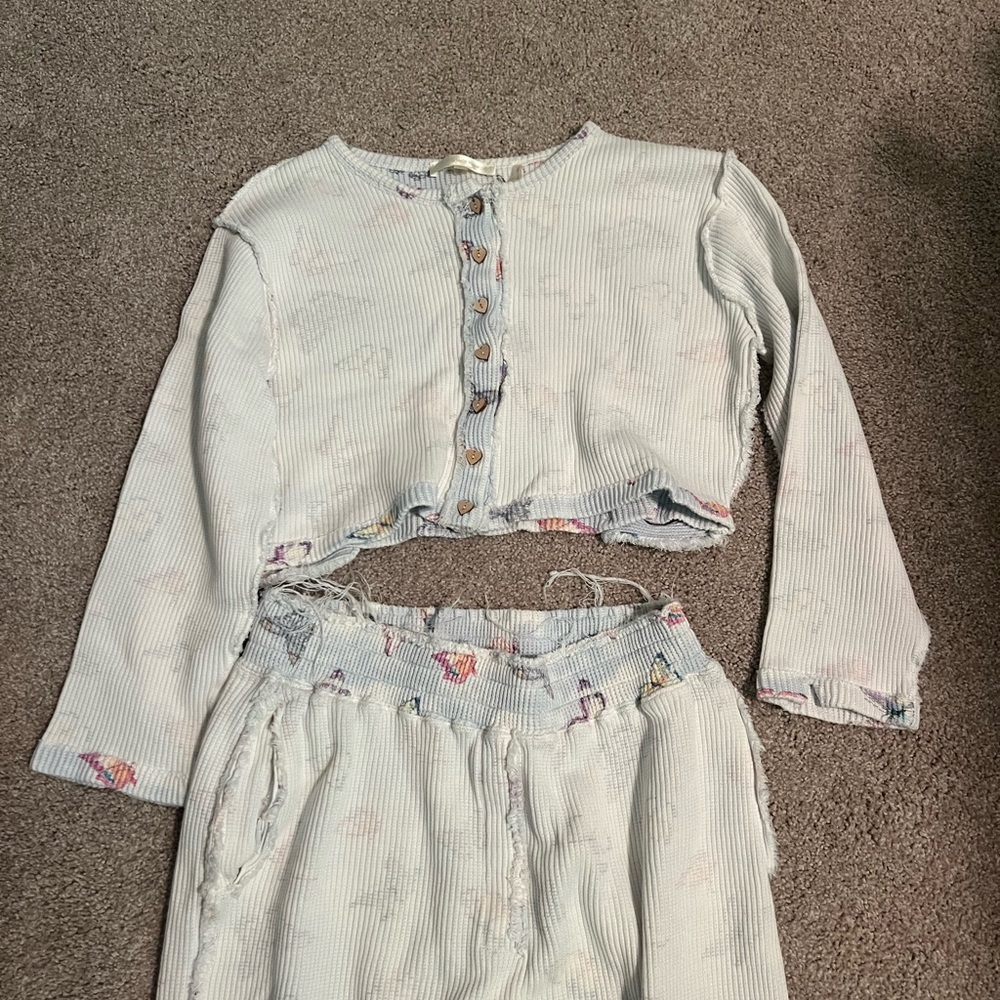 LoveShackFancy Distressed Knit Set